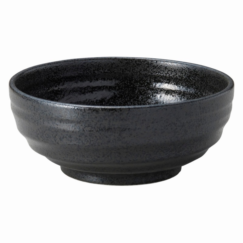 金正陶器 らせん ブラック5.0鉢 1個(ご注文単位1個)【直送品】