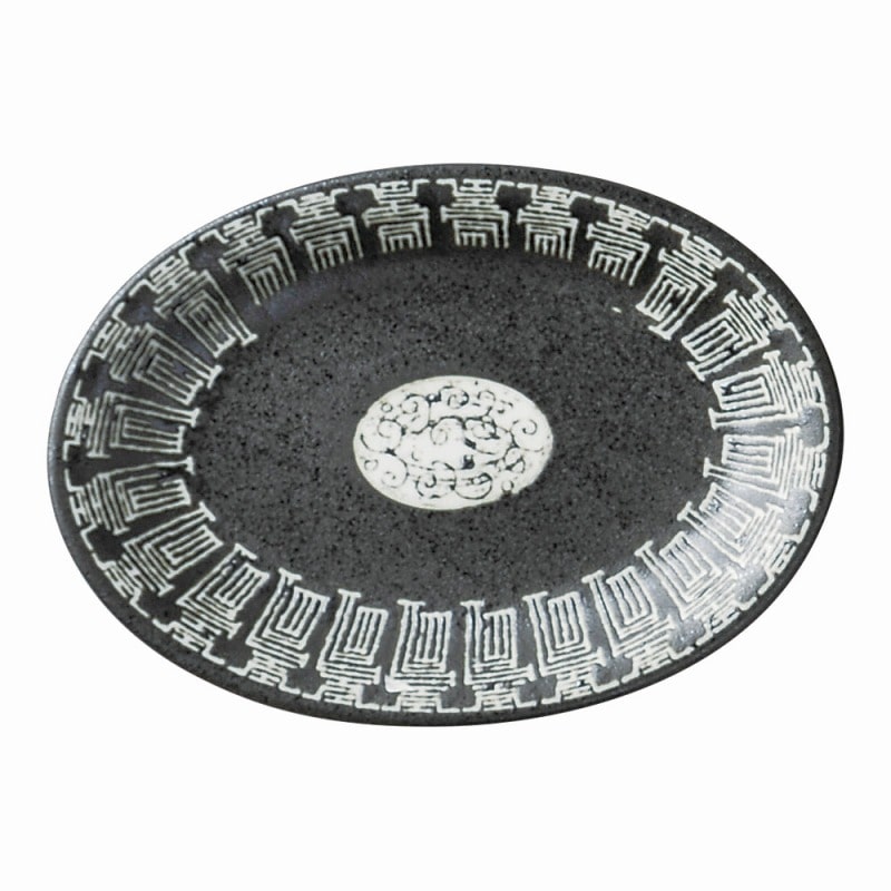金正陶器 黒寿 6.5小判皿 1個(ご注文単位1個)【直送品】