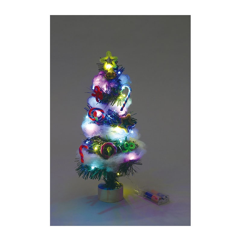 ㈱アーテッククリスマスツリー作り(イルミネーションライト付) 1セット(ご注文単位1セット)【直送品】