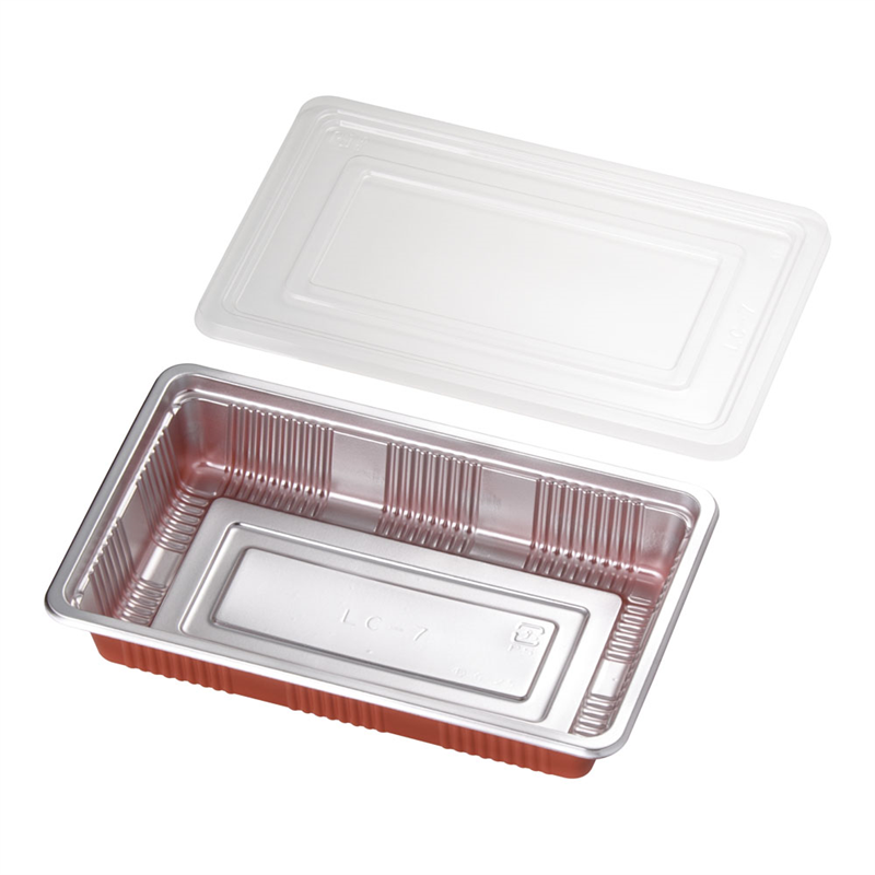 弁当容器 透明蓋付(100セット入) LC-7 1袋(ご注文単位1袋)【直送品】