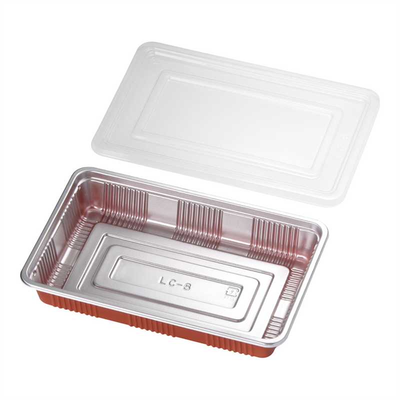 弁当容器 透明蓋付(100セット入) LC-8 1袋(ご注文単位1袋)【直送品】