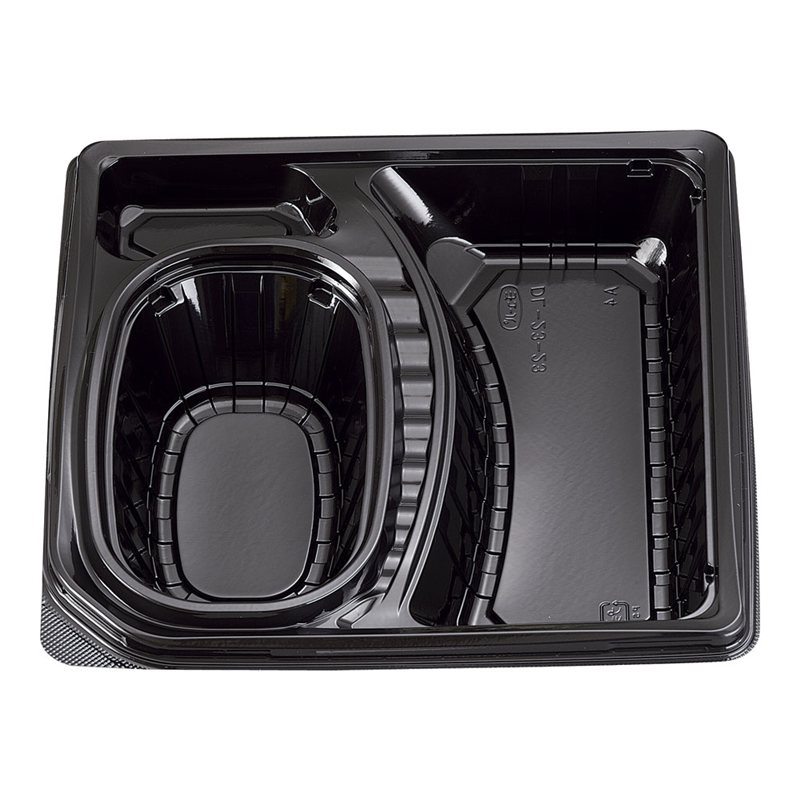 デリカランチ DL-23-23(50入) 本体 黒 1袋(ご注文単位1袋)【直送品】