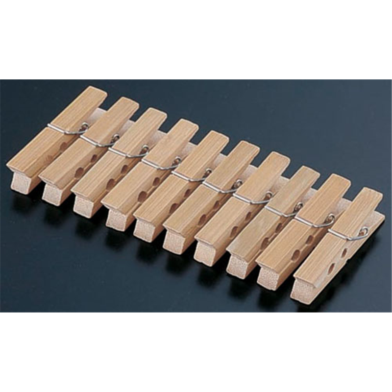 竹 クリップ (10個付) 1袋(ご注文単位1袋)【直送品】