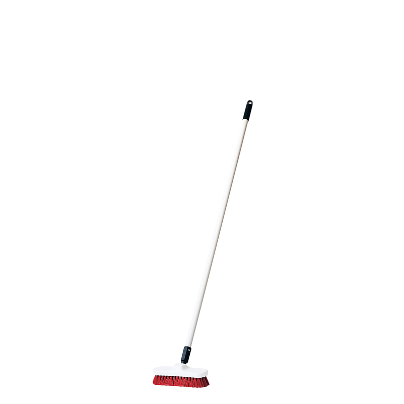 トゥーセル　カラーデッキブルーム 1385　レッド（ハンドル付） 1個（ご注文単位1個）【直送品】