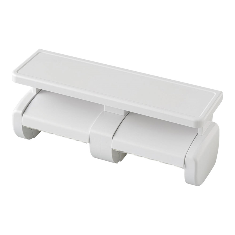 トイレペーパーホルダー棚付2連 81853 1袋(ご注文単位1袋)【直送品】
