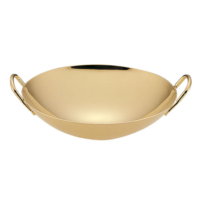 TKG18-8プチ中華鍋（金メッキ付） 8cm 1袋（ご注文単位1袋）【直送品】