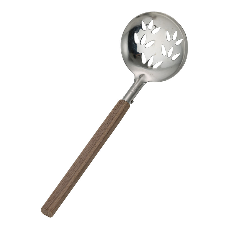SA 木柄卓上お玉(ウォールナット) 穴明 1袋(ご注文単位1袋)【直送品】