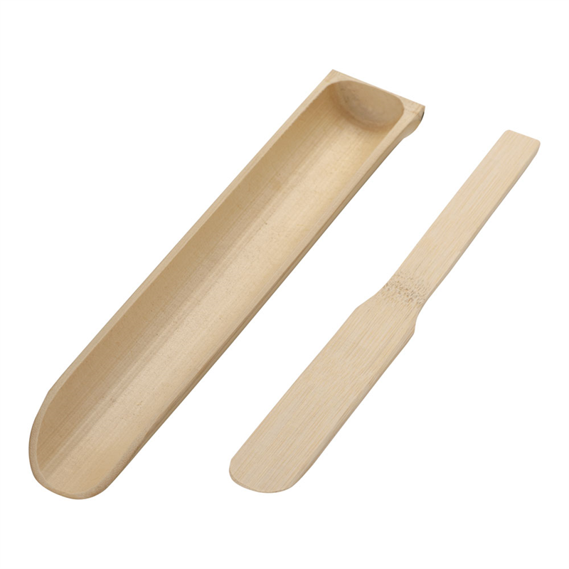 青竹ツミレ皿(ヘラ付) 1袋(ご注文単位1袋)【直送品】