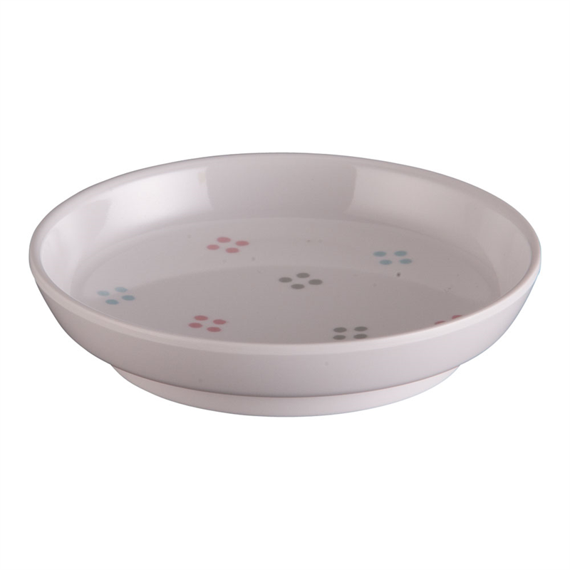 メラミン「花紋」小皿 M-8-KA 1個(ご注文単位1個)【直送品】