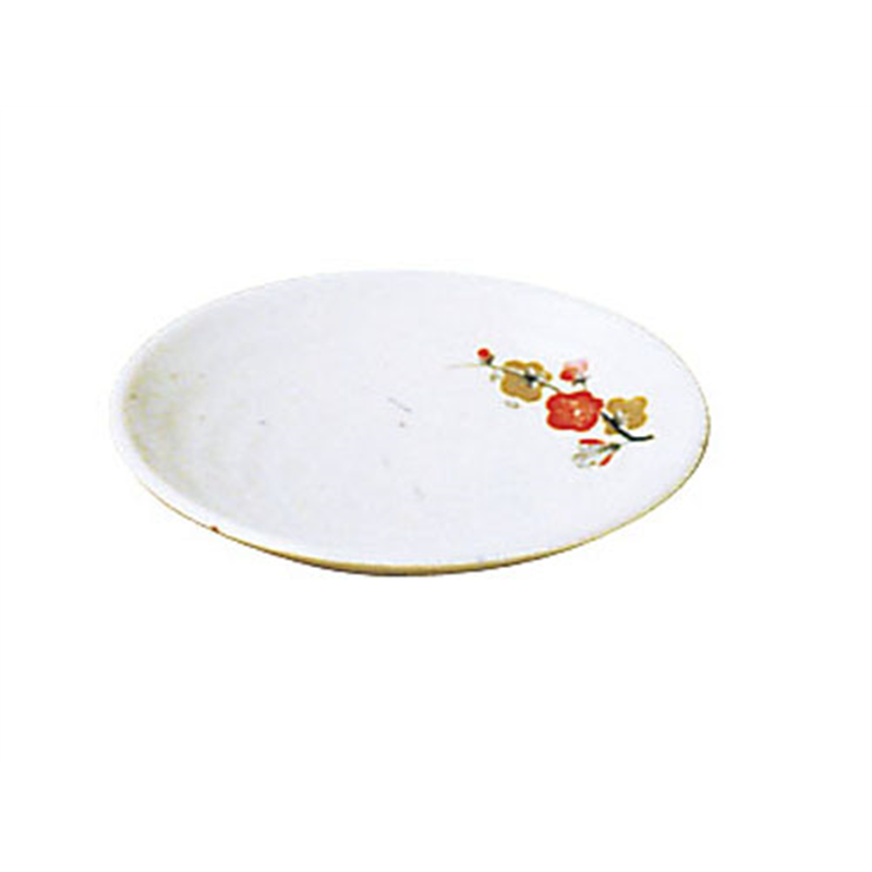 メラミン「元禄梅」 小皿 U-14 1袋(ご注文単位1袋)【直送品】