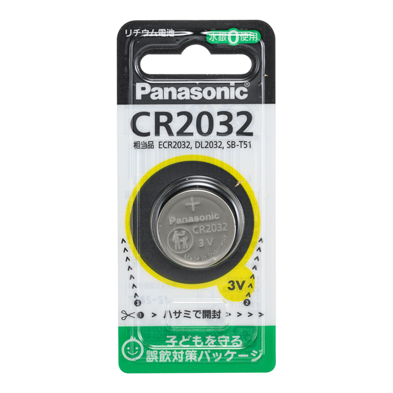 パナソニック リチウム電池 CR-2032P 1個(ご注文単位1個)【直送品】