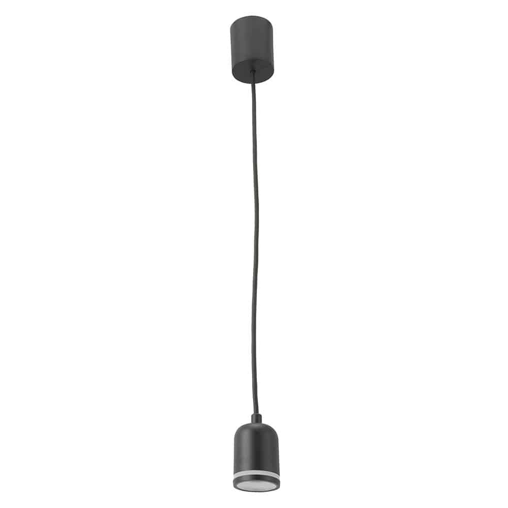 オーム電機 LT-YR8-K 06-4168 LED付きペンダントライト 電球色 ブラック（ご注文単位1袋）【直送品】