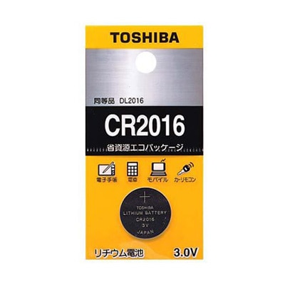 オーム電機 4904530015410 07-6210 東芝 リチウム電池 CR2016(ご注文単位1袋)【直送品】