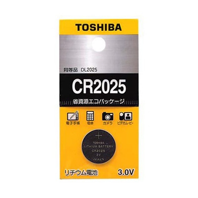 オーム電機 4904530015427 07-6211 東芝 リチウム電池 CR2025(ご注文単位1袋)【直送品】