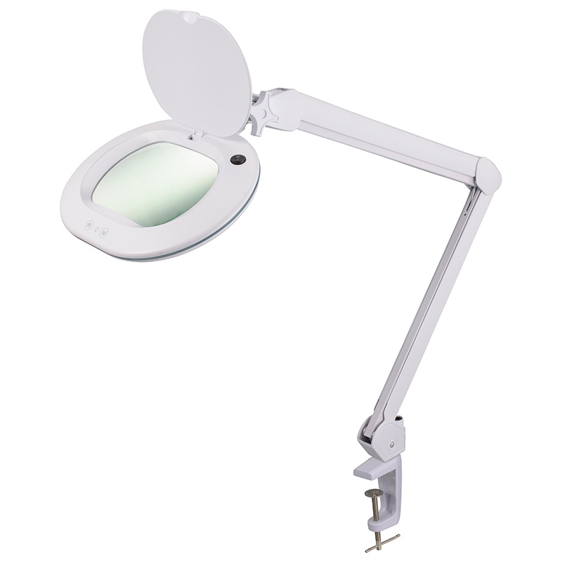 オーム電機 AS-L60BL-W 08-0783 L-ZOOM ルーペ付きLEDアームライト(ご注文単位1袋)【直送品】