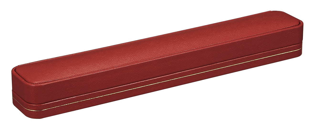 CS-15-NBL-RED ネックレス・ブレスレットケース レッド 1個 (ご注文単位10個)【直送品】