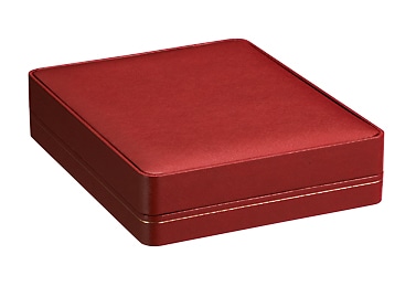 CS-27-N-RED パールネックレスケース レッド 1個 (ご注文単位5個)【直送品】