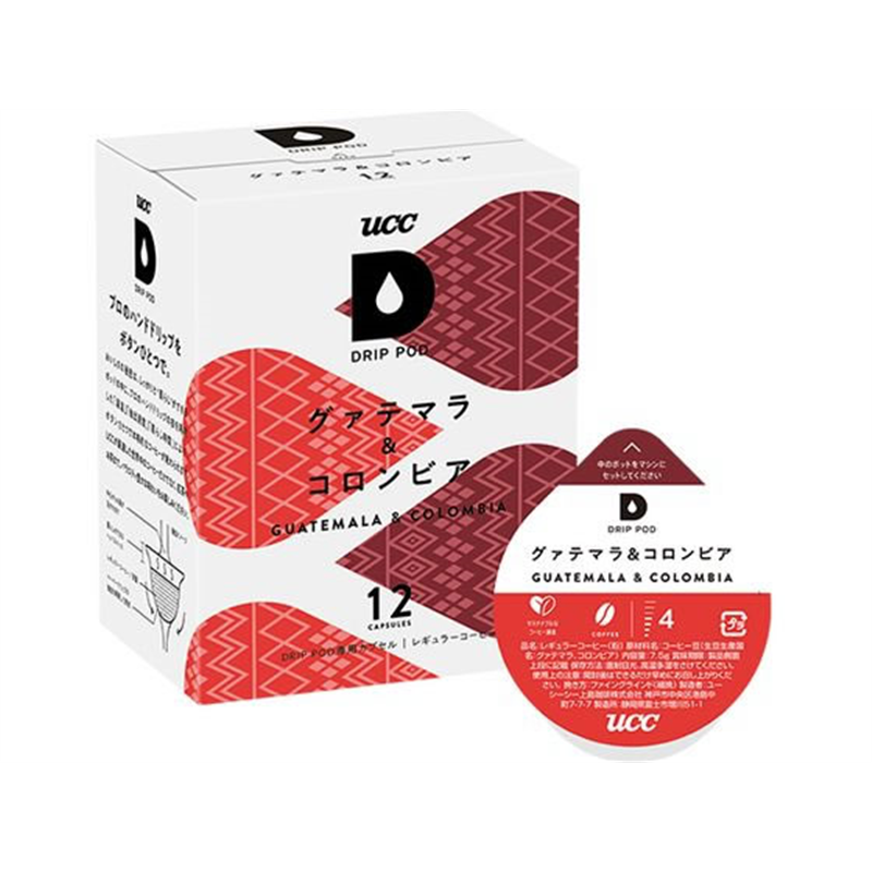 UCC DRIPPOD 専用カプセル グァテマラ&コロンビア 1箱※軽(ご注文単位1箱)【直送品】