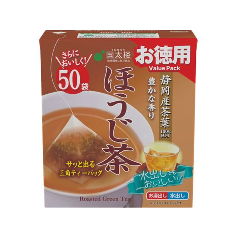 国太楼 お徳用 豊かな香りほうじ茶 三角ティーバッグ 50P 1個※軽(ご注文単位1個)【直送品】