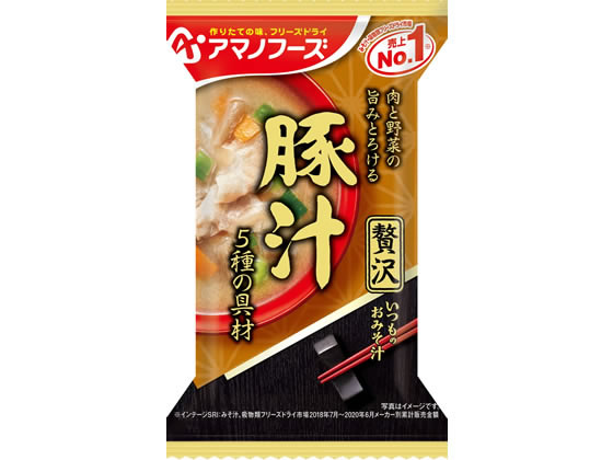 アマノフーズ いつものおみそ汁贅沢 豚汁 1個※軽(ご注文単位1個)【直送品】