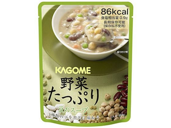 カゴメ 野菜たっぷり 豆のスープ 160g 1個※軽(ご注文単位1個)【直送品】