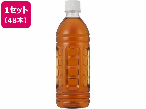ミツウロコビバレッジ 麦茶500mL ラベルレス 24本×2箱 1セット※軽(ご注文単位1セット)【直送品】