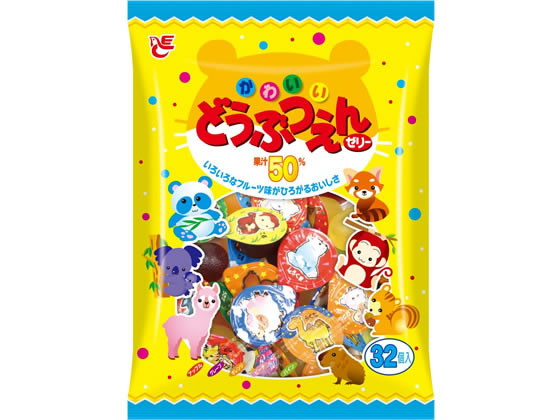 エースベーカリー どうぶつえんゼリー 32個 1袋※軽(ご注文単位1袋)【直送品】