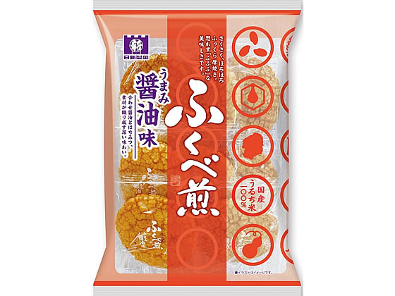 日新製菓 醤油ふくべ煎 7枚 1袋※軽(ご注文単位1袋)【直送品】