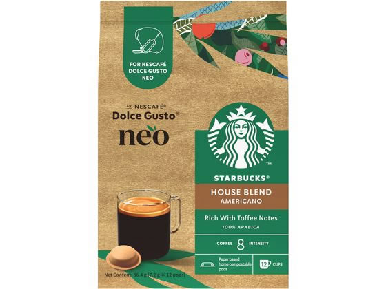 ネスレ ネスカフェ ドルチェ グスト ネオ スターバックス ハウスブレンド 12杯分 ※軽(ご注文単位)【直送品】