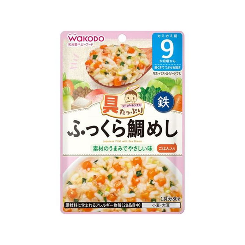 和光堂 具たっぷりグーグーふっくら鯛めし 1個※軽(ご注文単位1個)【直送品】