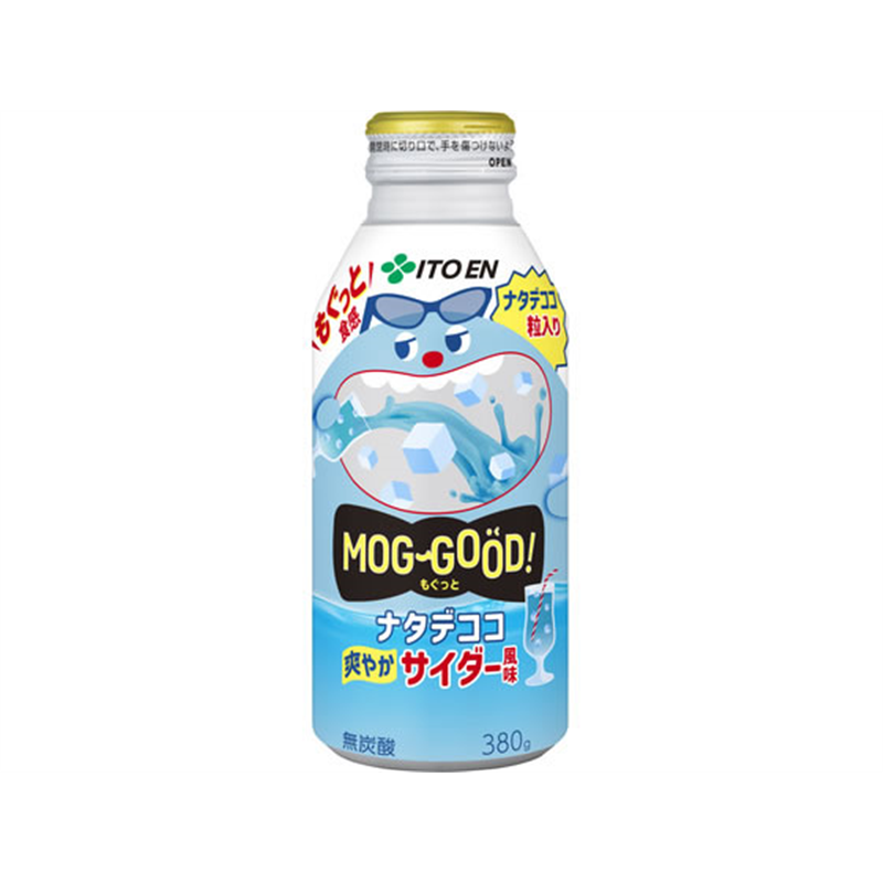 伊藤園 もぐっと ナタデココ爽やかサイダー風味ボトル缶 380g 1本※軽(ご注文単位1本)【直送品】