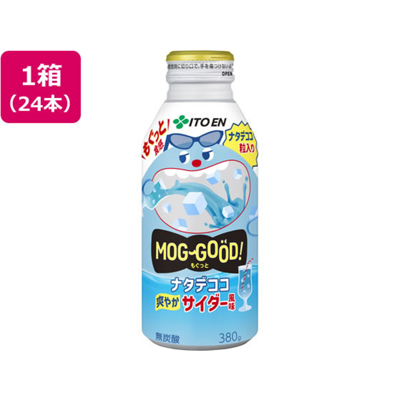 伊藤園 もぐっと ナタデココ爽やかサイダー風味ボトル缶 380g× 1箱※軽(ご注文単位1箱)【直送品】