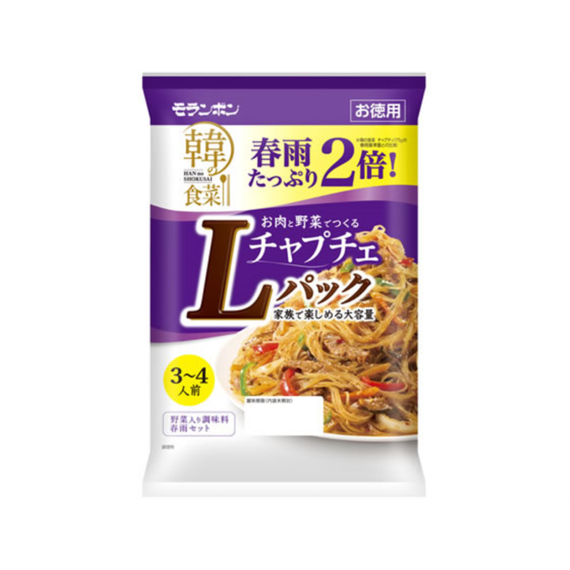 モランボン 韓の食菜 チャプチェ Lパック 3~4人前 1袋※軽(ご注文単位1袋)【直送品】