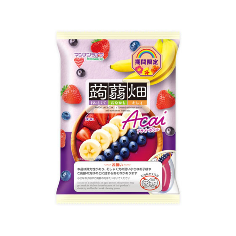 マンナンライフ 蒟蒻畑 アサイーボウル 1袋※軽（ご注文単位1袋）【直送品】