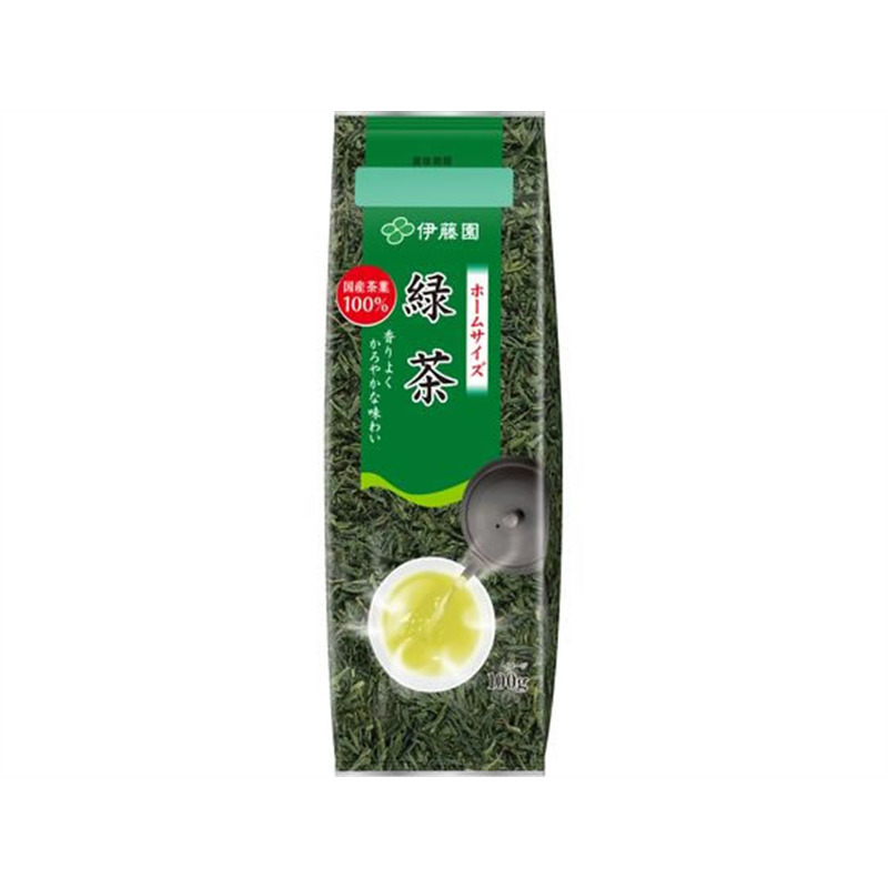 伊藤園 ホームサイズ 緑茶 100g 1袋※軽（ご注文単位1袋）【直送品】