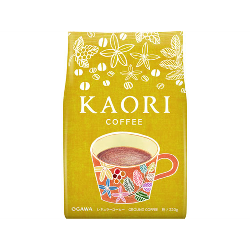 小川珈琲 カオリ コーヒー 粉 220g 1袋※軽（ご注文単位1袋）【直送品】