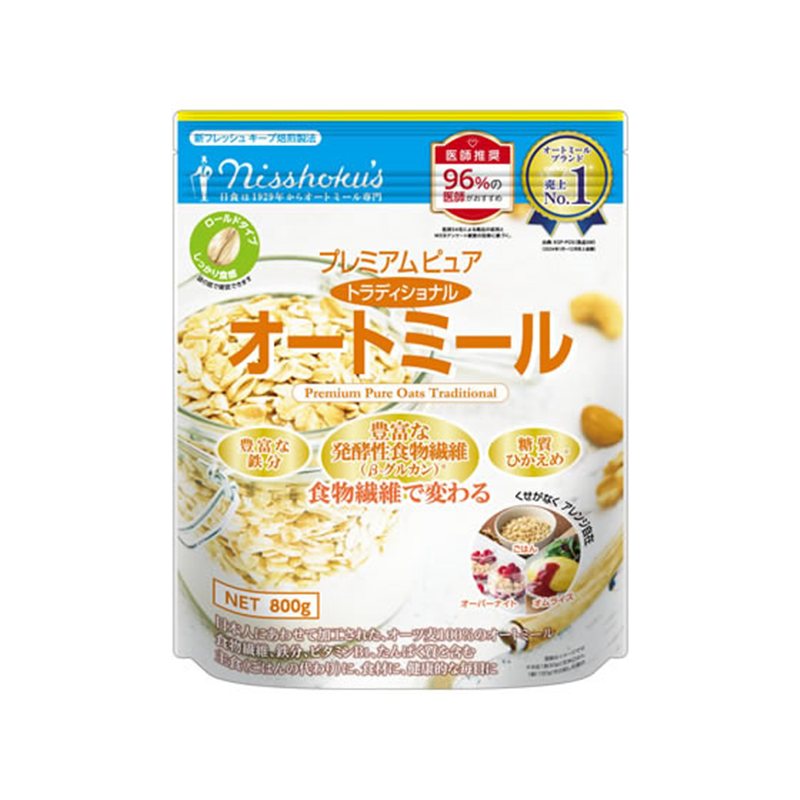 日本食品製造 ピュアトラディショナルオートミール 800g 1袋※軽（ご注文単位1袋）【直送品】