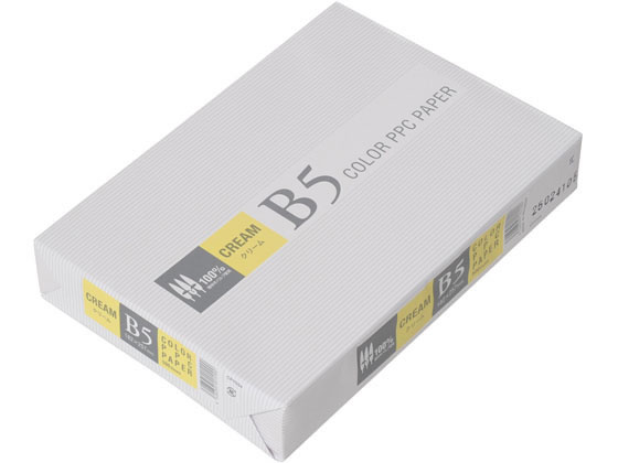 APPJ カラーコピー用紙 クリーム B5 500枚 CPY004 1冊(ご注文単位1冊)【直送品】