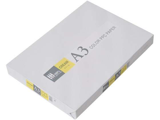 APPJ カラーコピー用紙 クリーム A3 500枚 CPY002 1冊(ご注文単位1冊)【直送品】