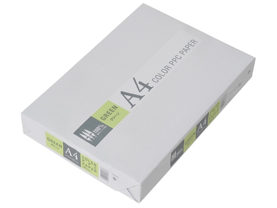 APPJ カラーコピー用紙 グリーン A4 500枚 CPG001 1冊(ご注文単位1冊)【直送品】