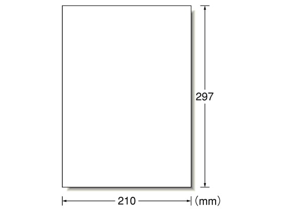 エーワン ラベルシール A4 ノーカット 22枚 72301 1冊(ご注文単位1冊)【直送品】