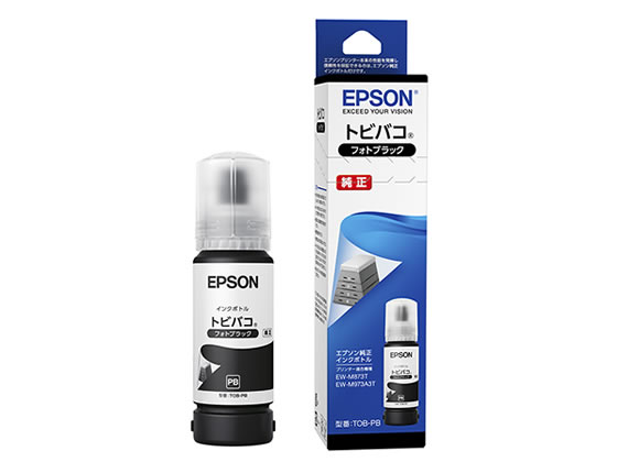 EPSON インクボトル フォトブラック TOB-PB 1個(ご注文単位1個)【直送品】