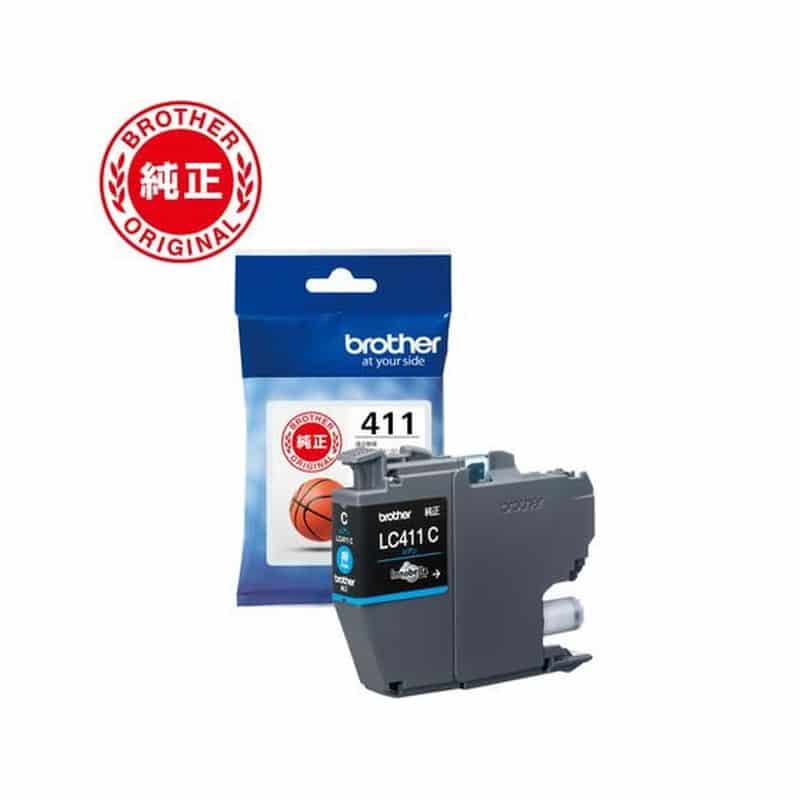 ブラザー インクカートリッジ シアン LC411C 1個（ご注文単位1個)【直送品】