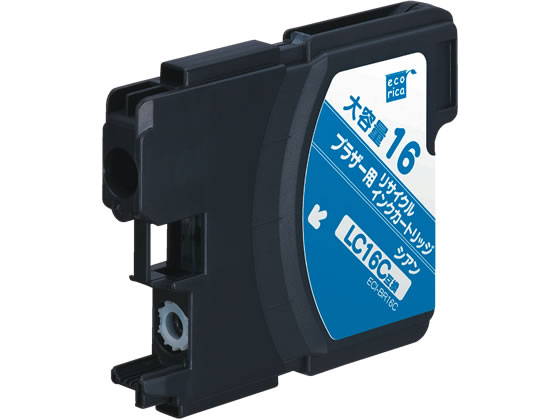エコリカ ブラザー用リサイクルインクカートリッジLC16C 1本(ご注文単位1本)【直送品】