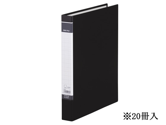 キングジム リングファイルBF A4タテ 背幅37mm 黒20冊 603BF 1箱(ご注文単位1箱)【直送品】