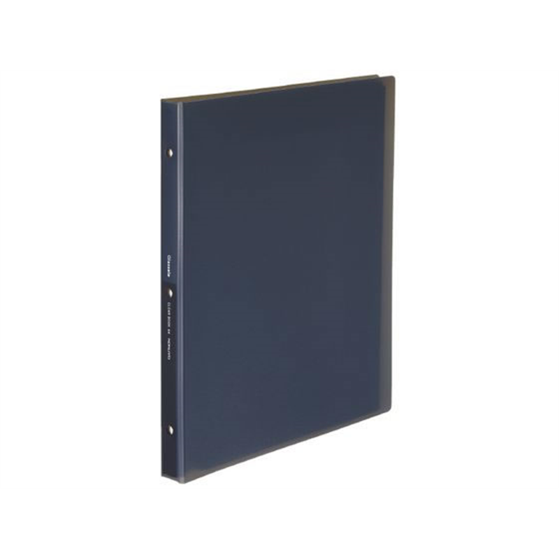コクヨ クリヤーブック(Glassele)替紙式 A4 30穴 ブラック 1冊(ご注文単位1冊)【直送品】