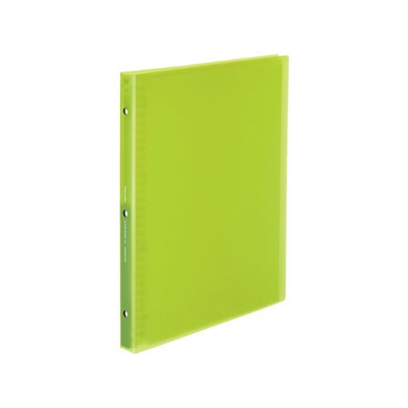 コクヨ クリヤーブック(Glassele)替紙式 A4 30穴 ライトグリーン 1冊(ご注文単位1冊)【直送品】