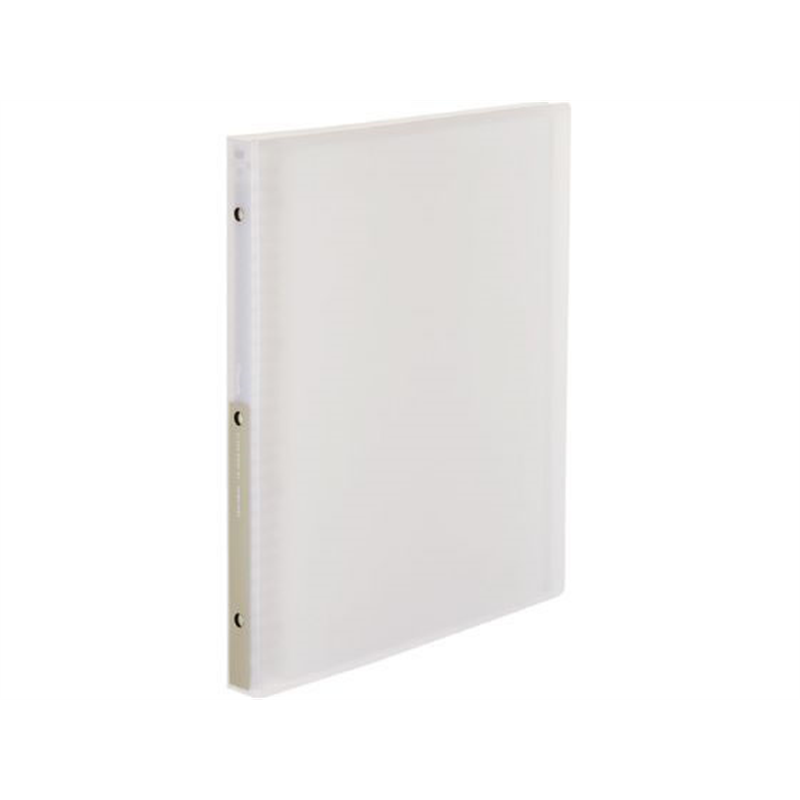 コクヨ クリヤーブック(Glassele)替紙式 A4 30穴 オフホワイト 1冊(ご注文単位1冊)【直送品】