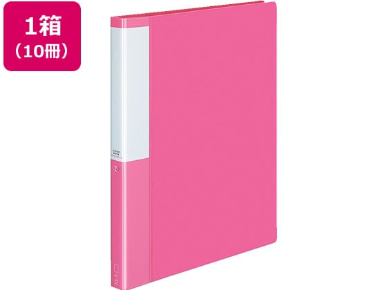 コクヨ クリヤーブック POSITY差替式A4 30穴背幅27 ピンク10冊 1箱(ご注文単位1箱)【直送品】