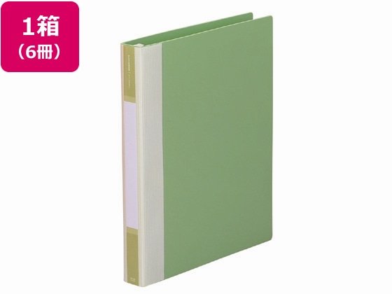 リヒトラブ リフィルバインダーMTL A4 30穴 背幅35mm 黄緑 6冊 1箱(ご注文単位1箱)【直送品】
